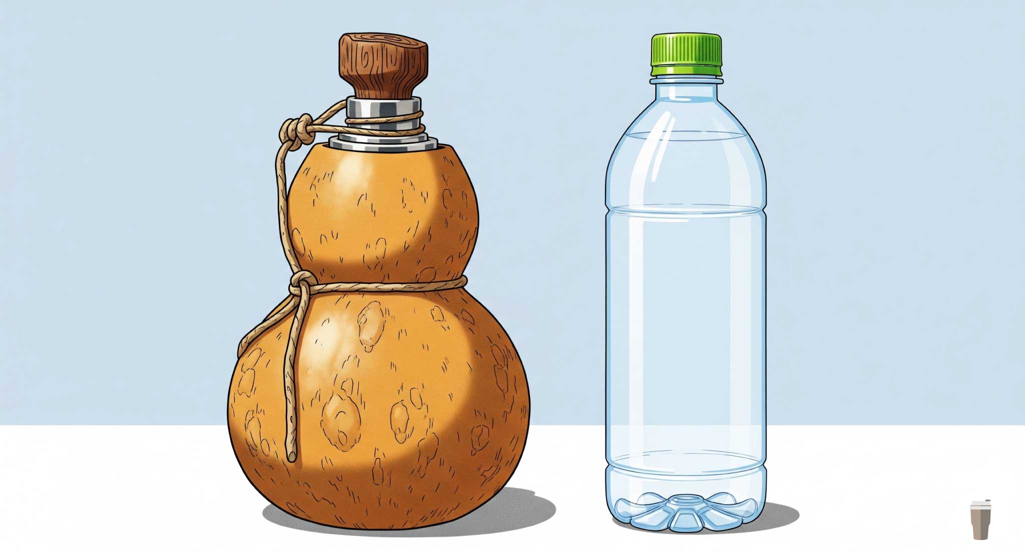 本物のひょうたん水筒の見分け方