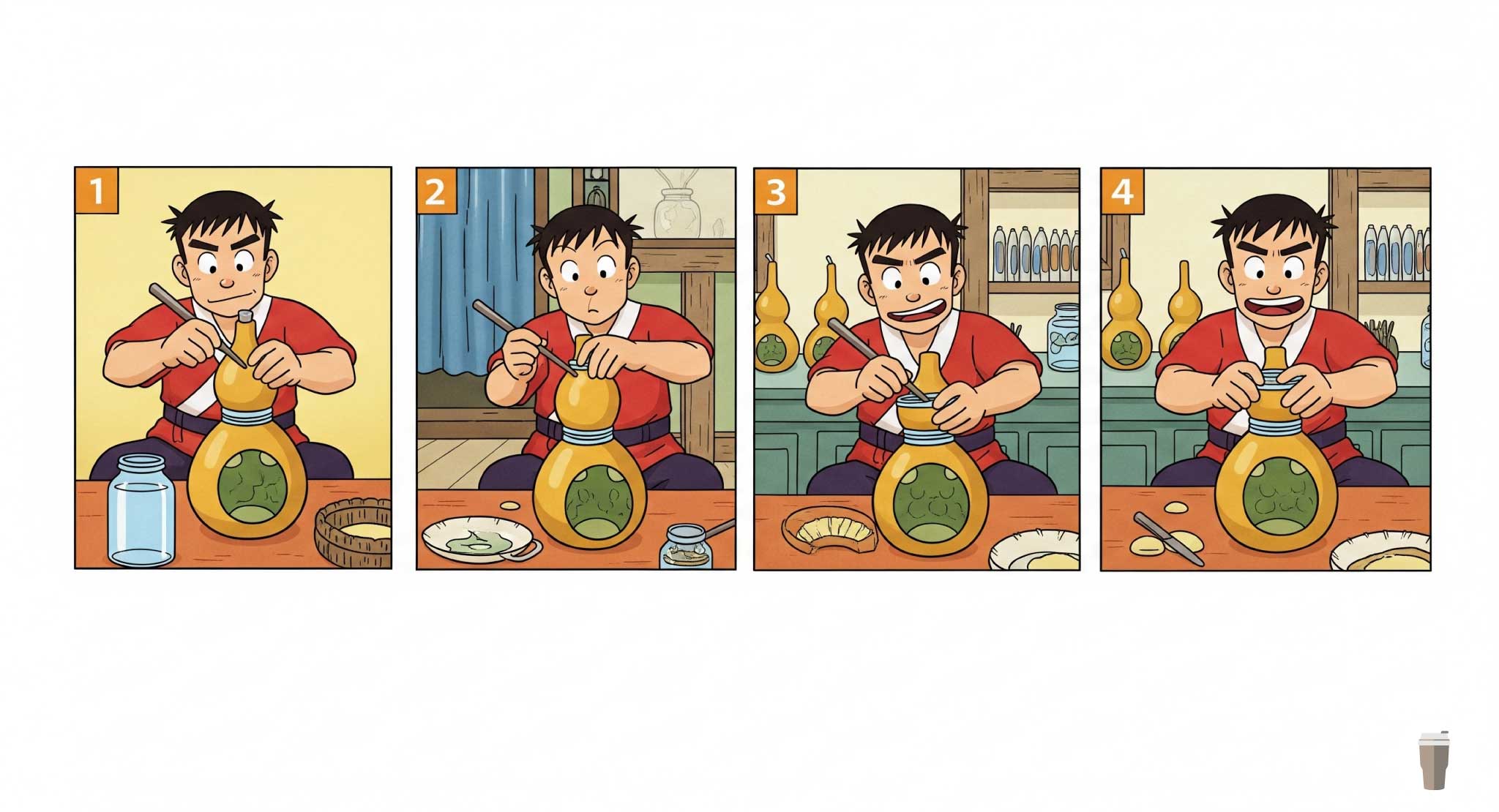 ひょうたん水筒の作り方を解説