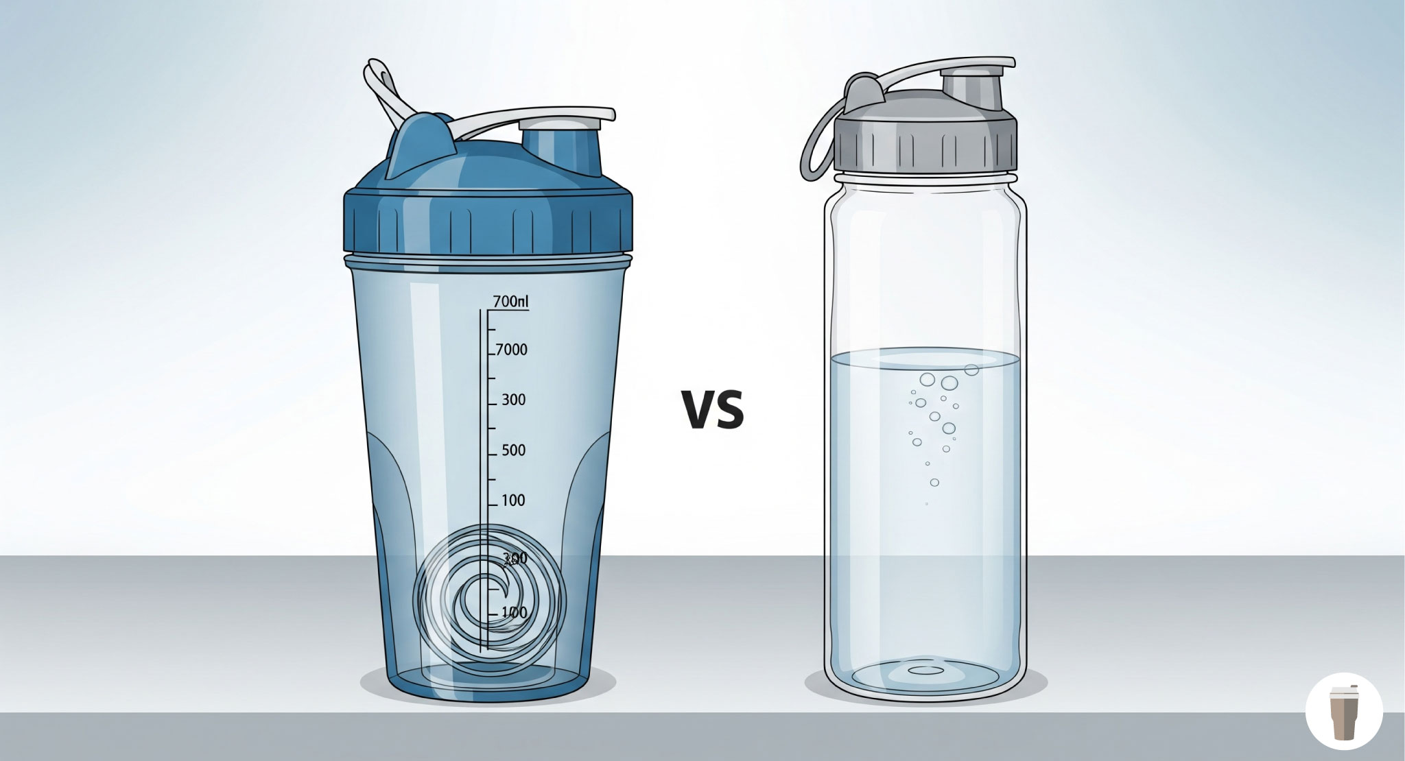 プロテインシェイカーと水筒の違いとは?