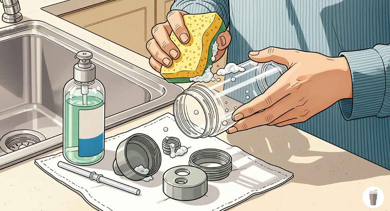 正しい水筒のお手入れ方法