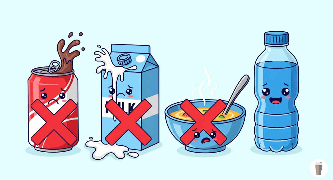 水筒に入れてはいけない飲み物