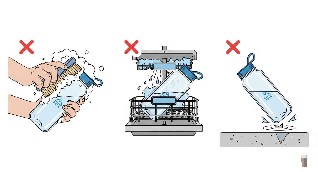 やってはいけない!水筒のNGな使い方