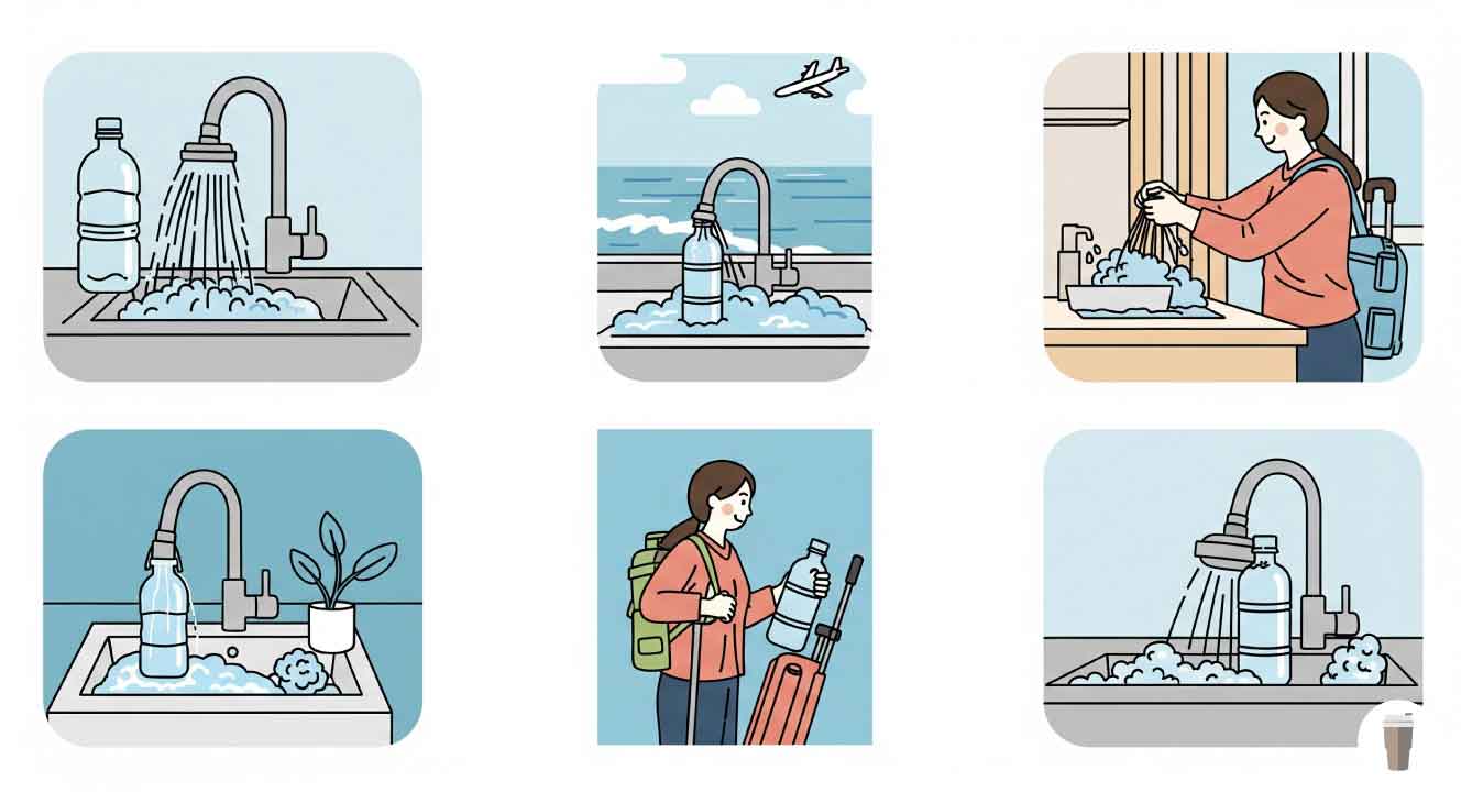 状況別!旅行先で水筒を洗う際の注意点