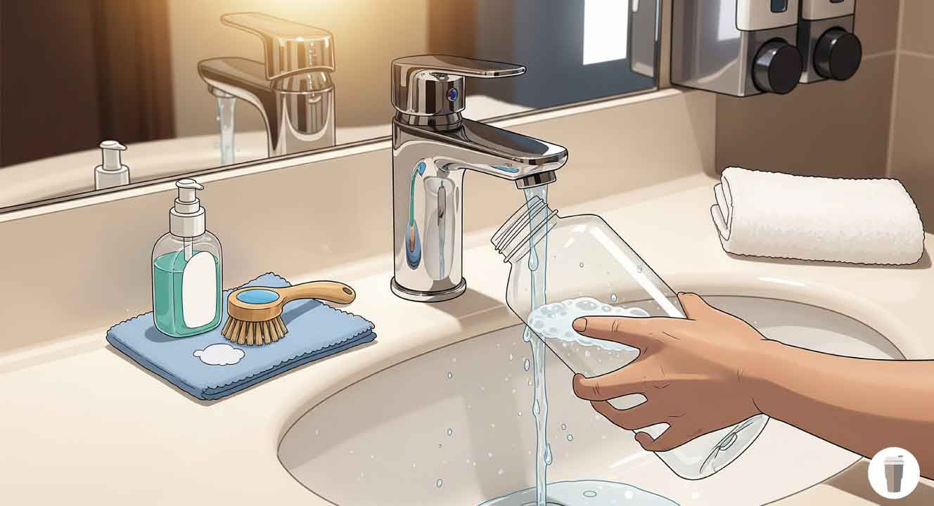 ホテルで水筒を洗う場合に便利なもの