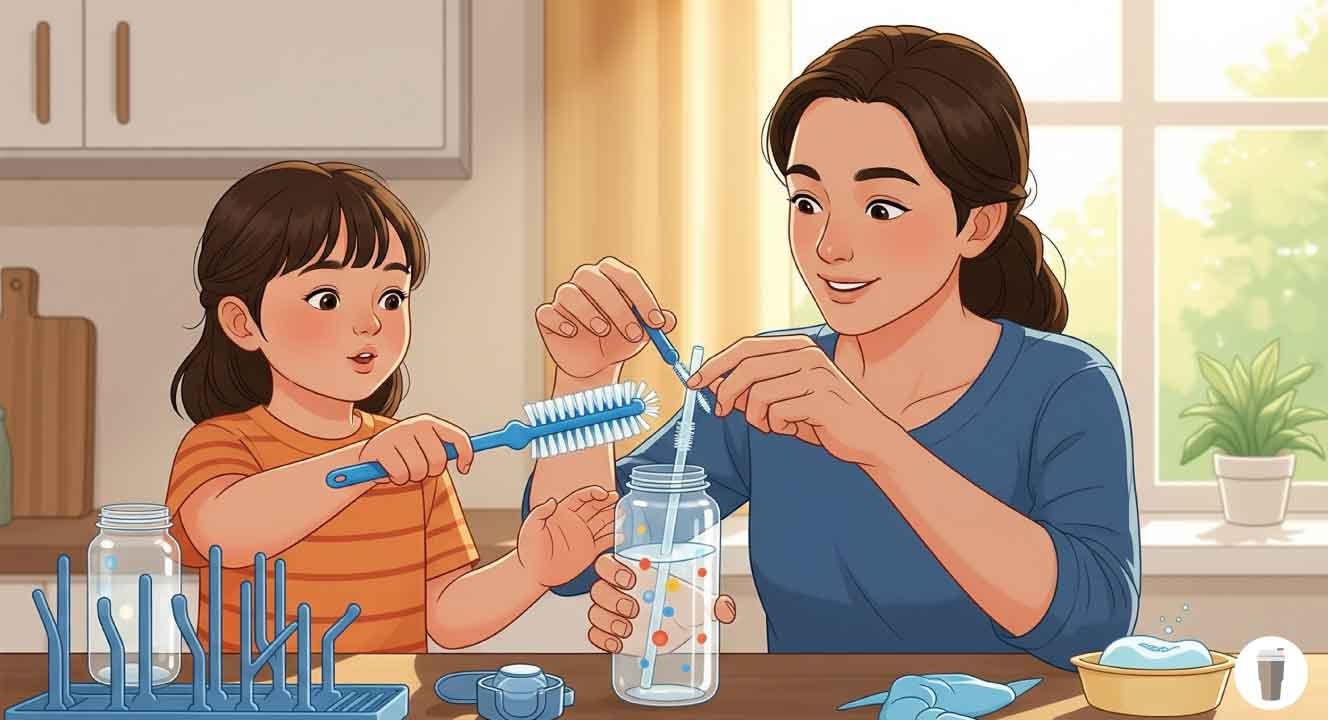 子連れ旅行での水筒の洗い方とコツ