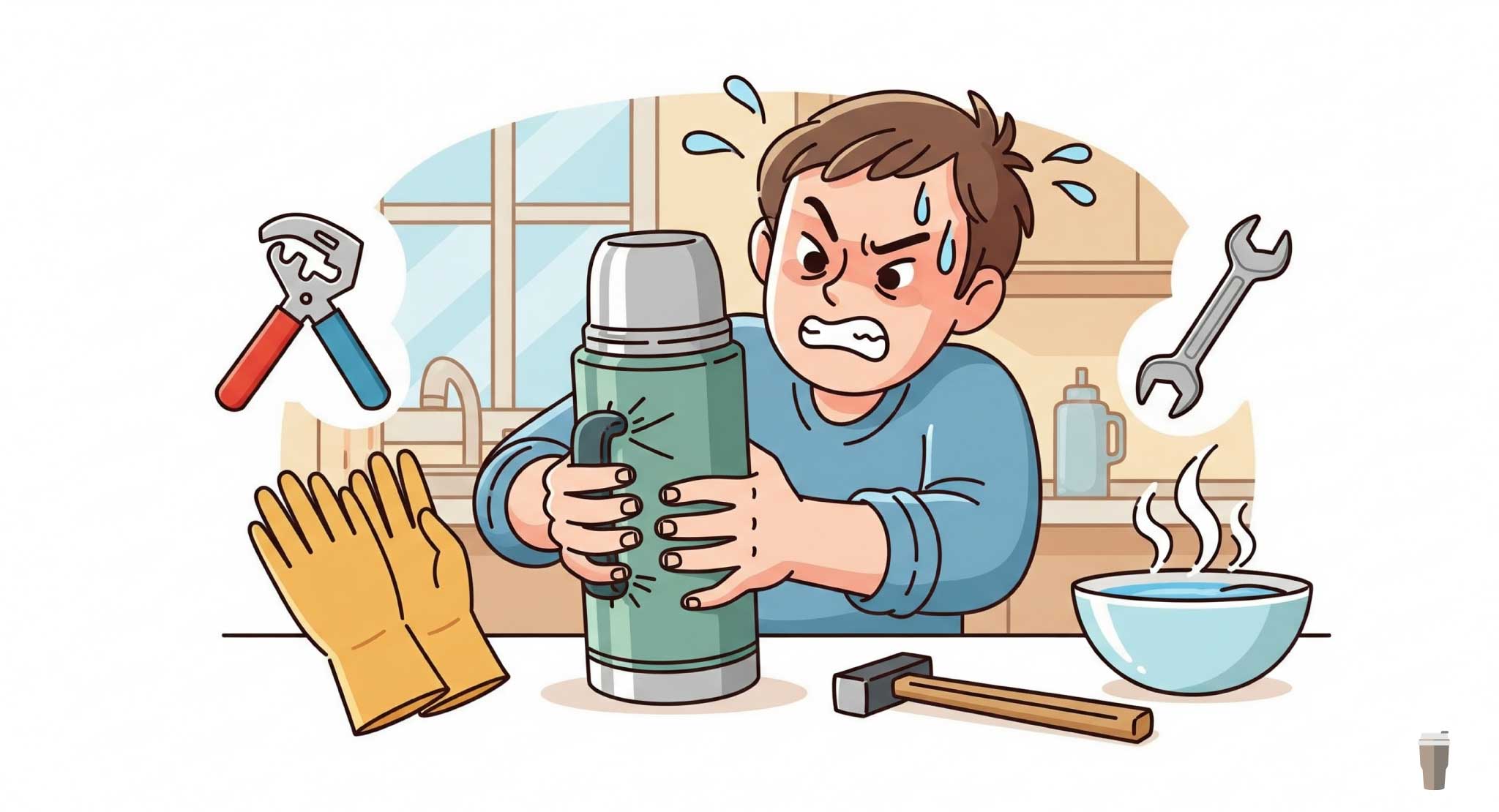 水筒の蓋が開かない原因は？家にある物でできる簡単な解決策