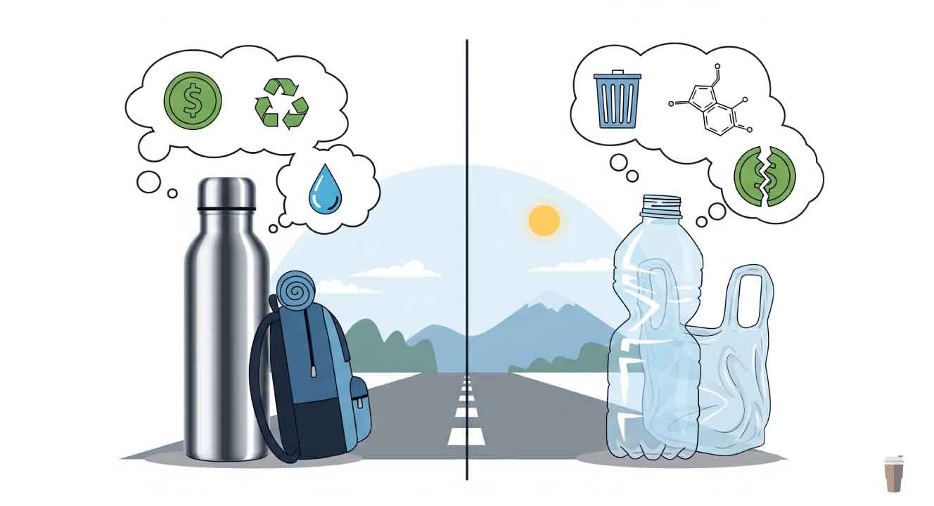旅行は水筒とペットボトルどっちが便利?