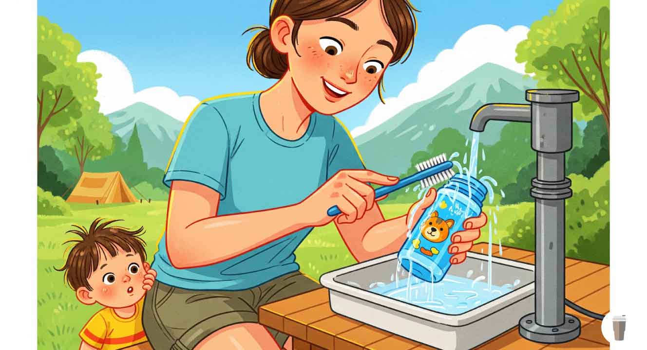 子連れ旅行での水筒の洗い方のポイント