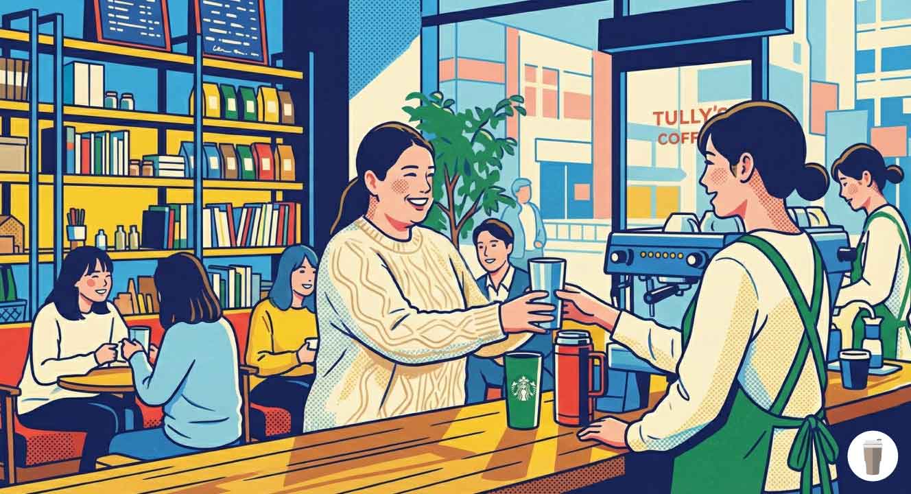 タリーズで他社のタンブラーの持ち込みはOK？割引もしてもらえる？