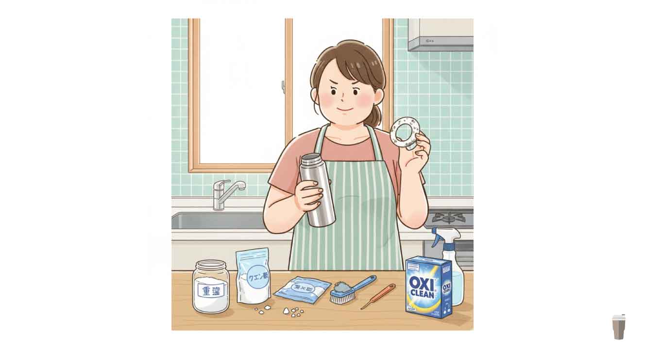 落ちない水筒のゴムパッキンの黒カビ対策！交換前に試すこと