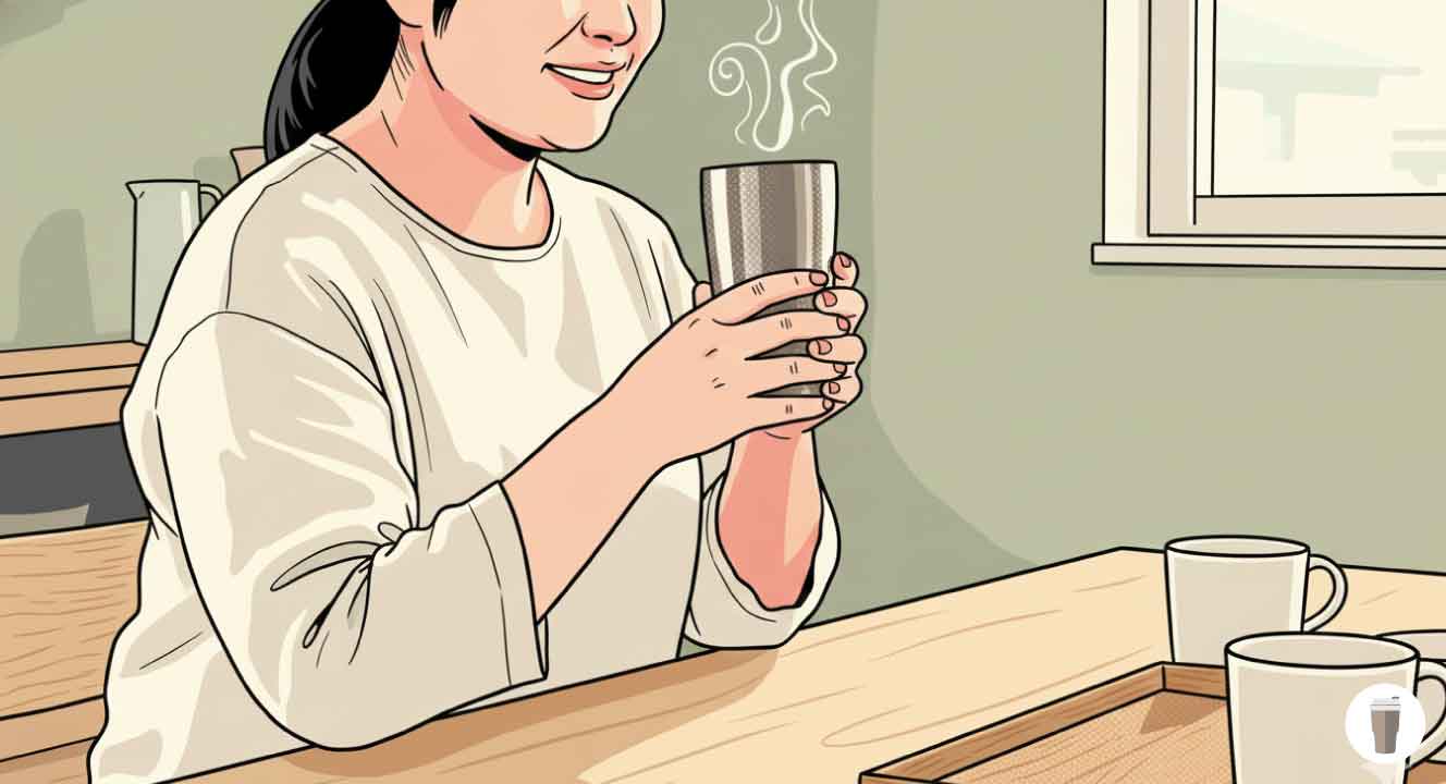 ステンレス真空断熱構造なら熱湯も安心