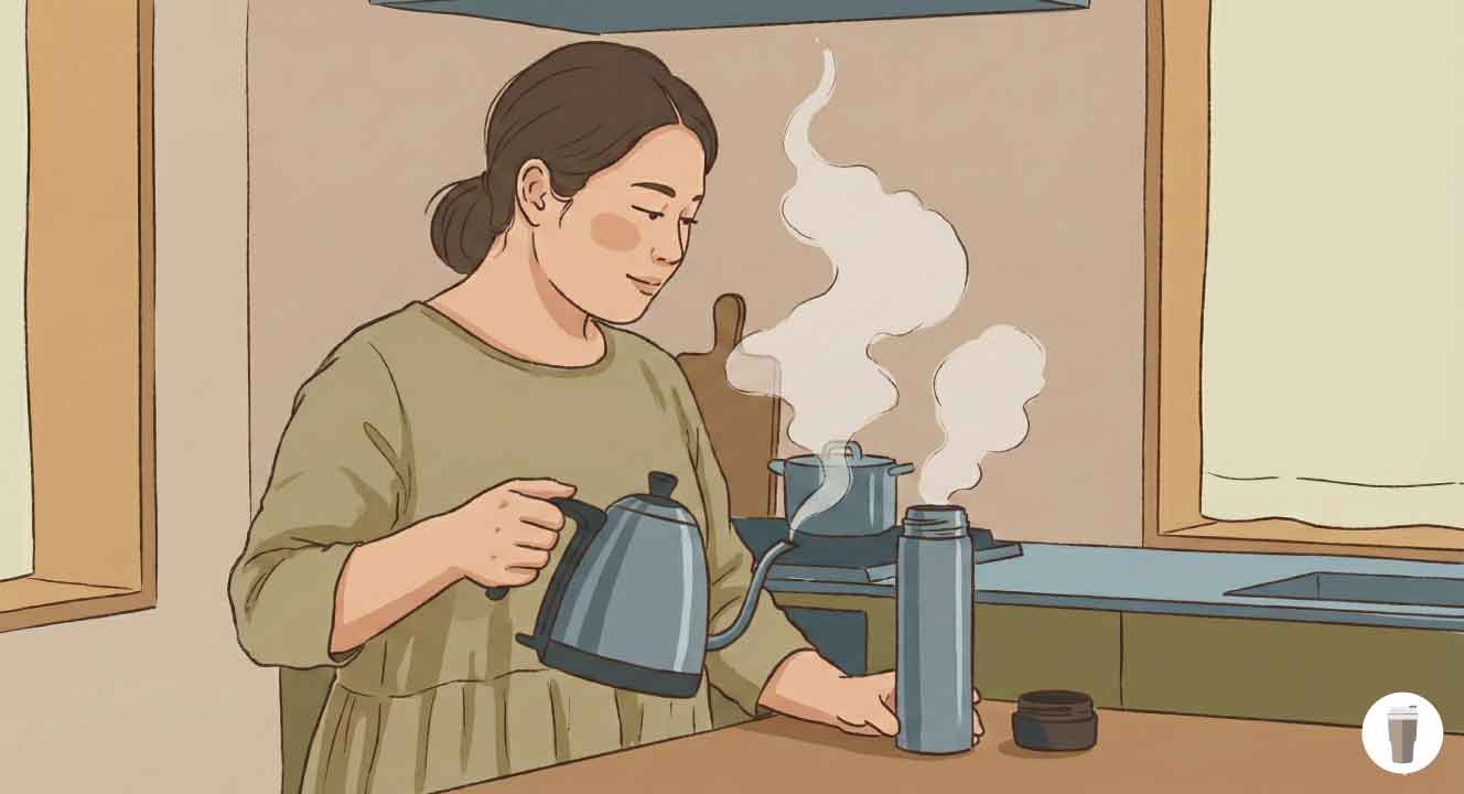 サーモスの水筒は熱湯を入れても大丈夫？