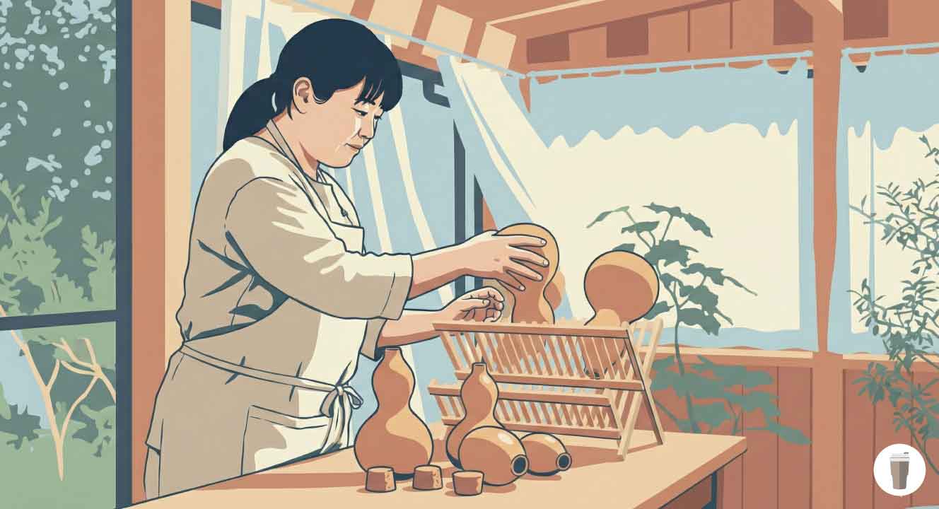 正しいひょうたん水筒の洗い方