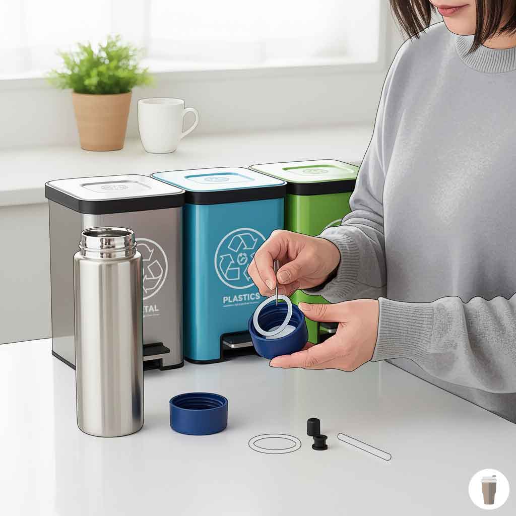 パッキンや蓋の分別方法