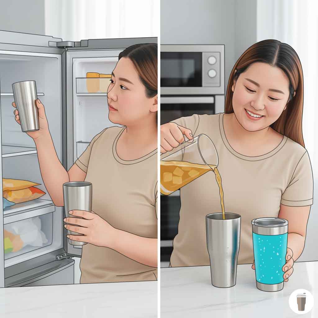 タンブラーを冷凍庫に入れる目的と代替案
