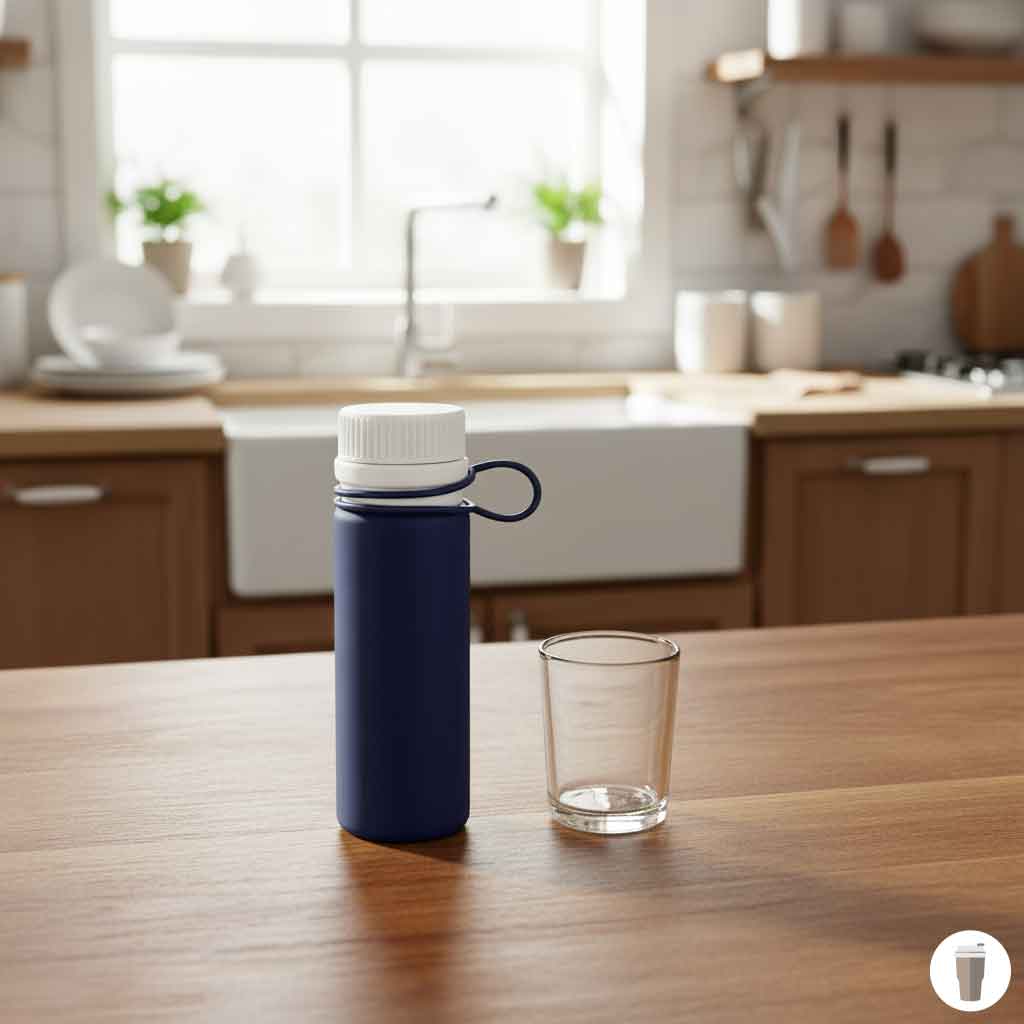 帰りは折りたたみ水筒でコンパクトに