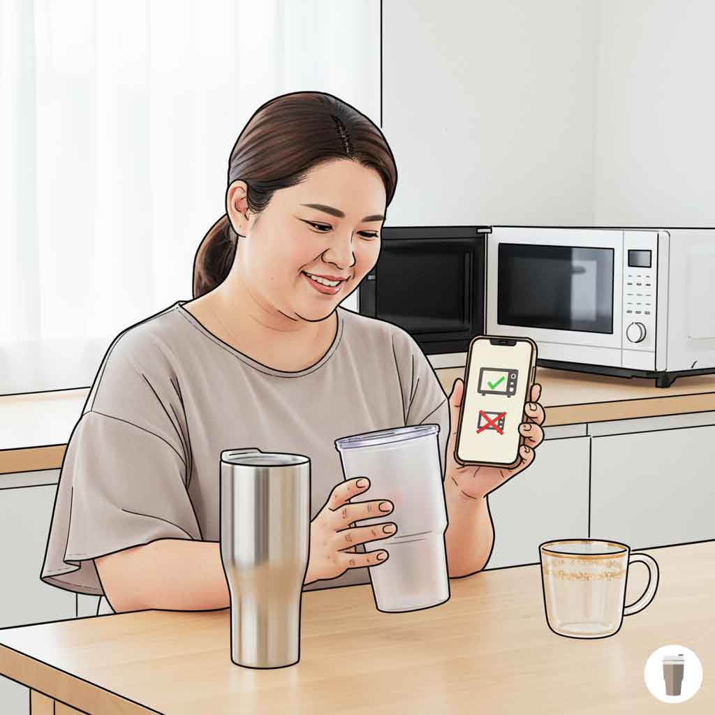 タンブラーが電子レンジ加熱でどうなるかを見分ける知識