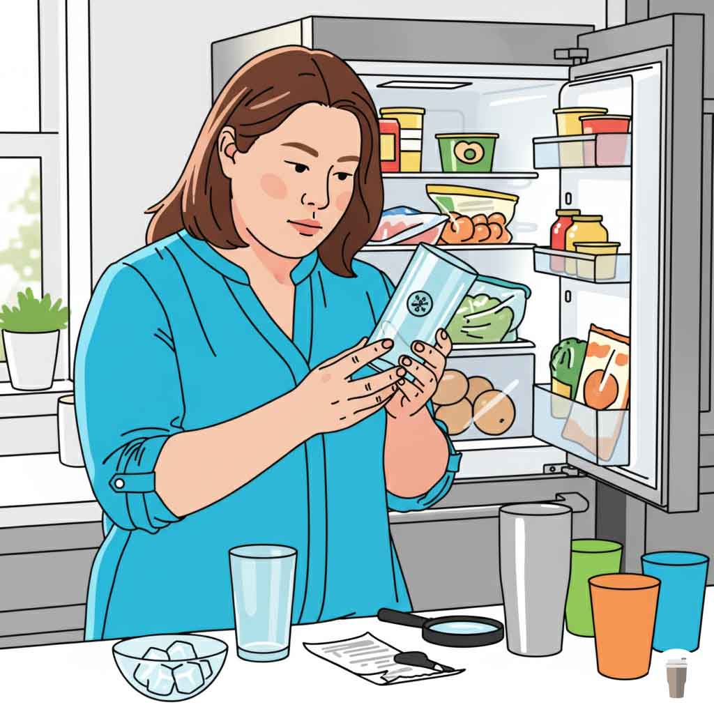 プラスチック製は耐冷温度を確認