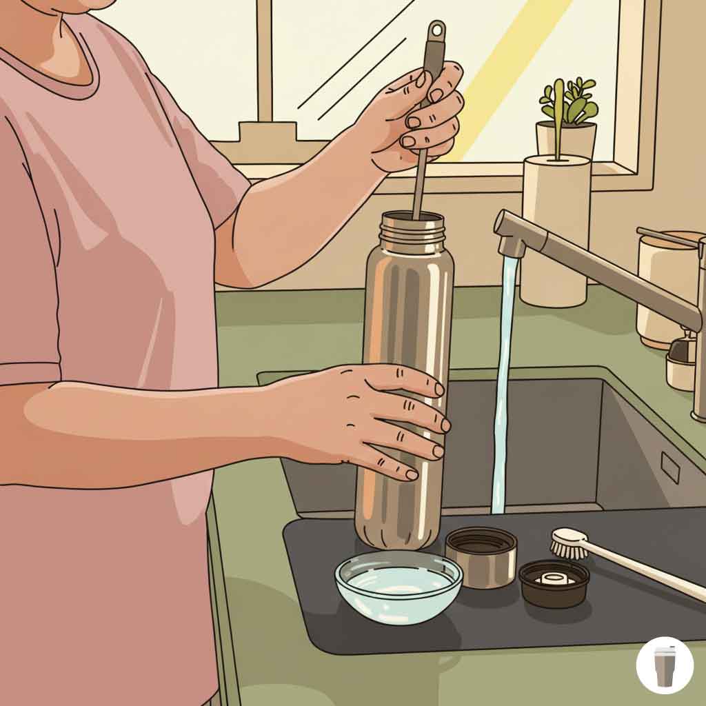 ステンレスボトルの正しい洗い方