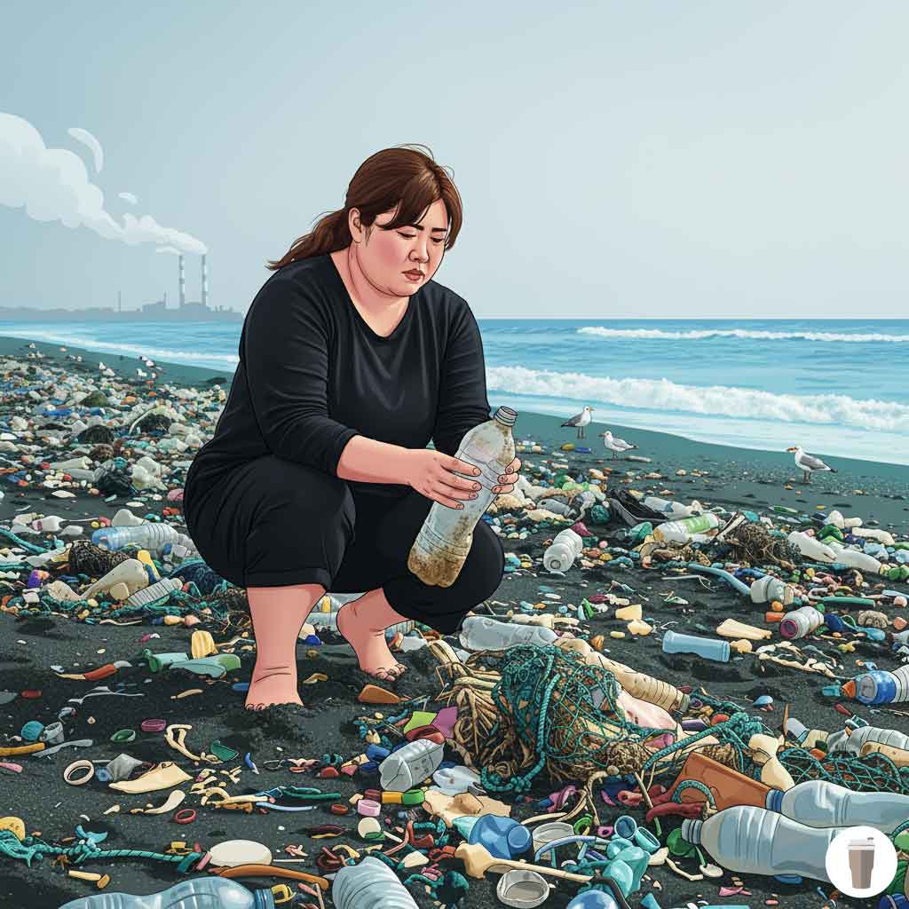 深刻な海洋汚染。環境問題への影響