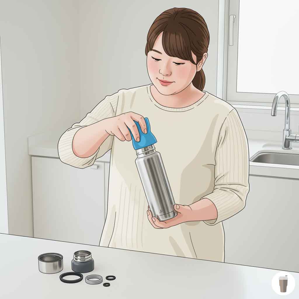 洗いやすい広口タイプとパーツ