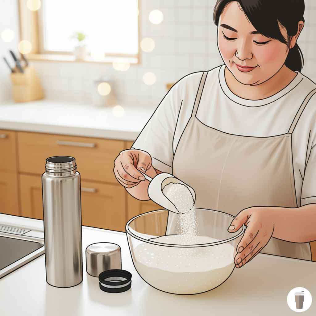 重曹を使った安全なつけ置き方法