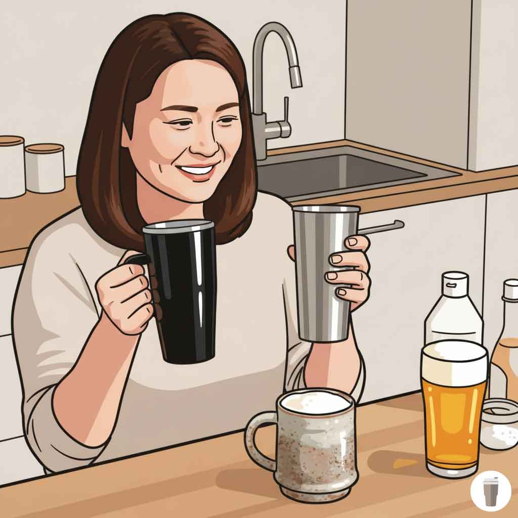 ステンレスのタンブラーだとビールがまずいと感じるその解決策