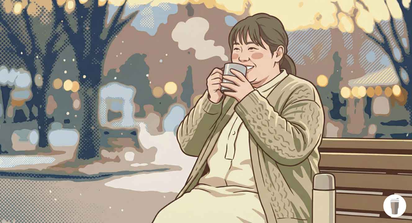 冬の寒さ対策に温かい飲み物を持参するメリット