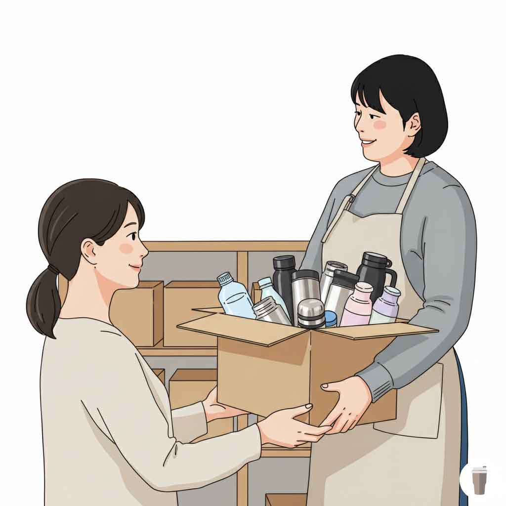 水筒は寄付できる？