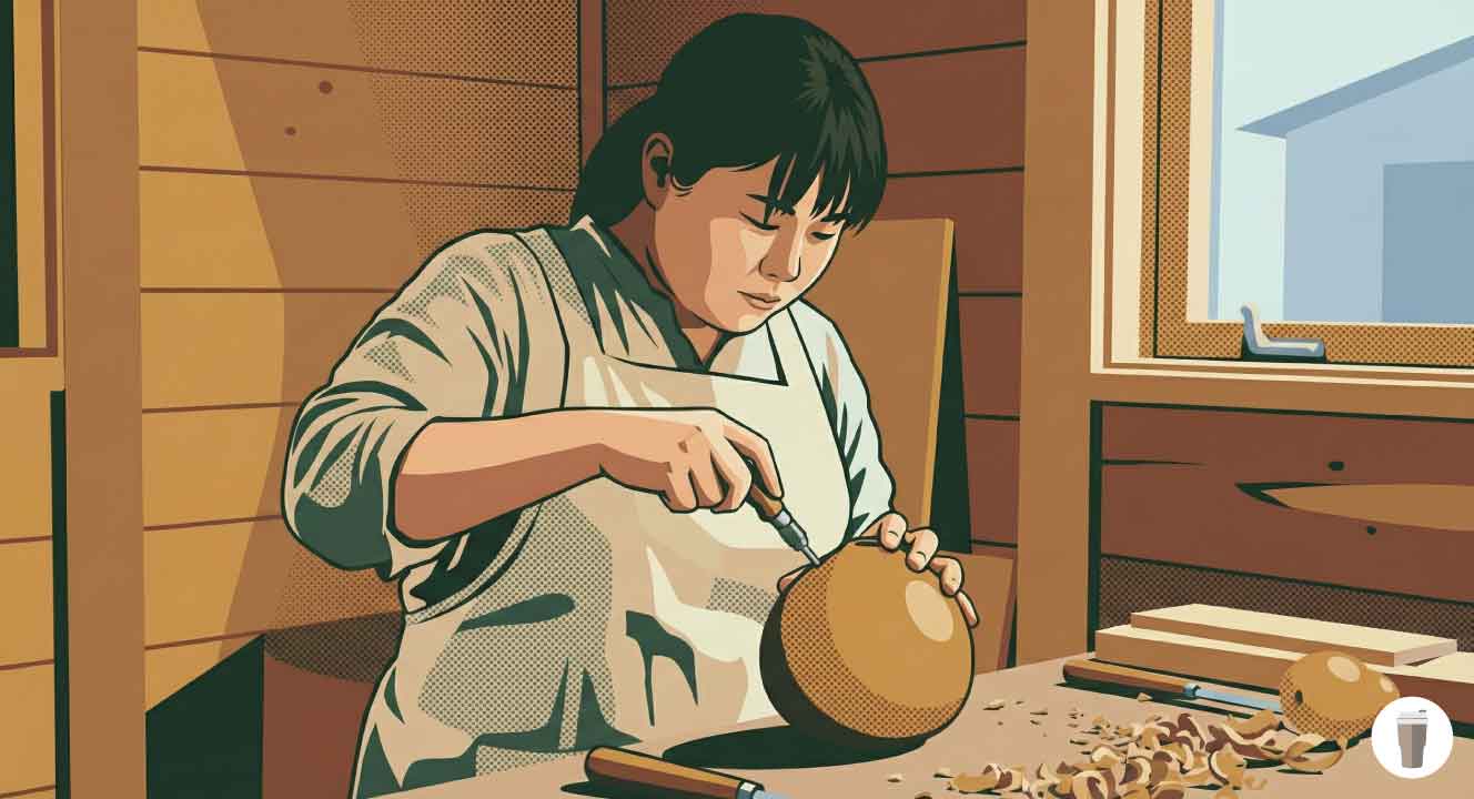 ひょうたん水筒の作り方を解説