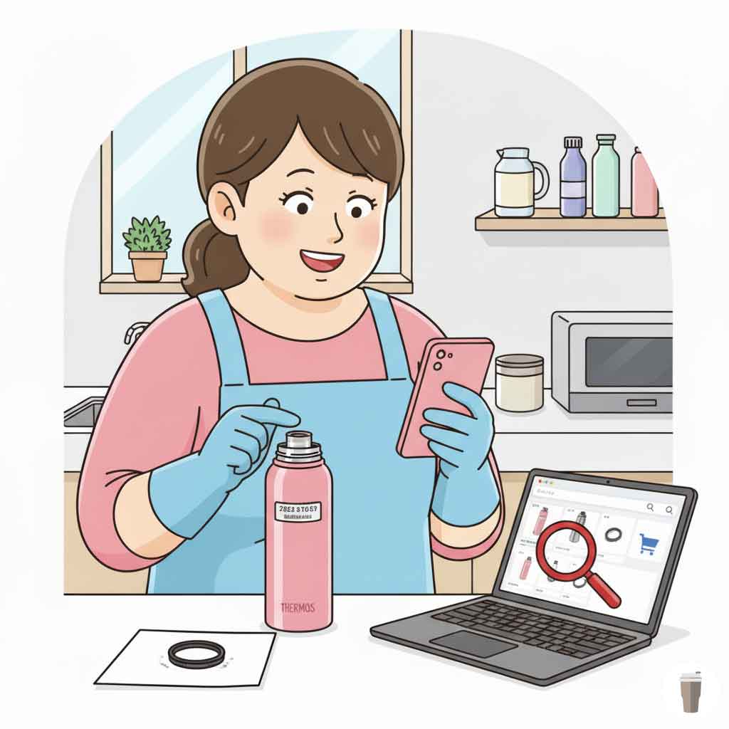 サーモス製パッキンの交換部品の探し方