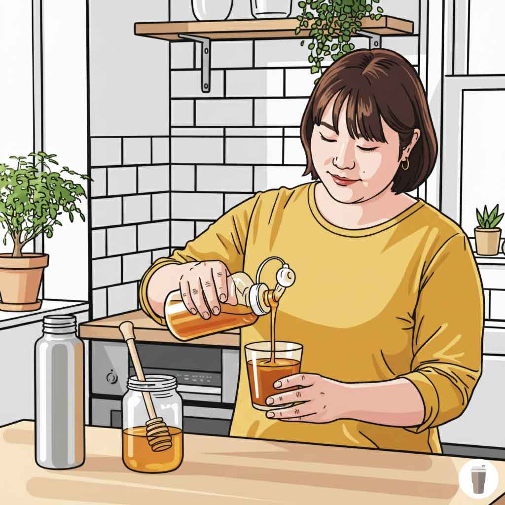 原液の持ち運びは専用容器で