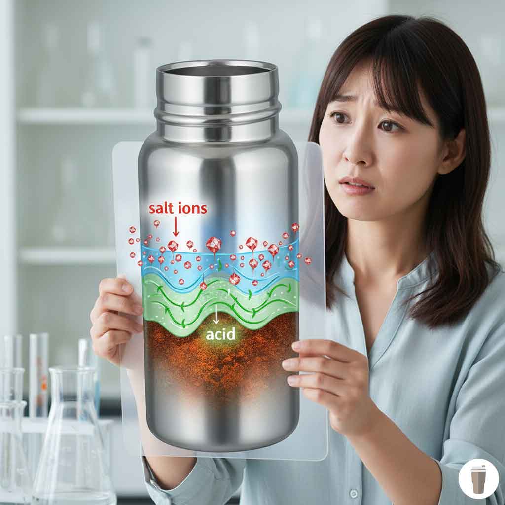 非対応ステンレス水筒が錆びる仕組み