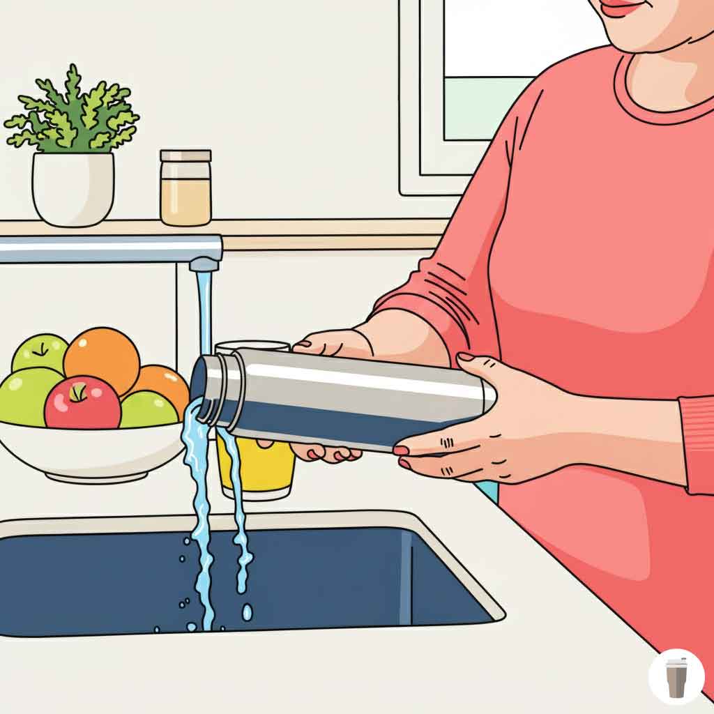 砂糖やジュースの固着を溶かす