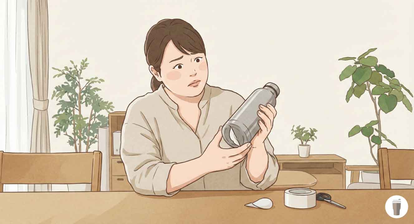水筒やタンブラーの底シールが剥がれたら？理由と代用・対処法を解説