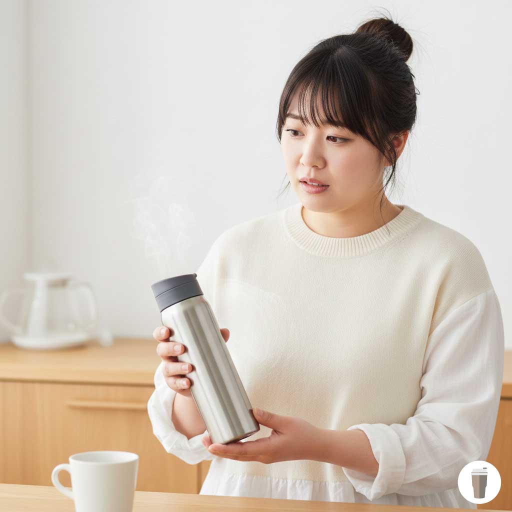 サーモスの水筒の外側が熱いのは危険信号