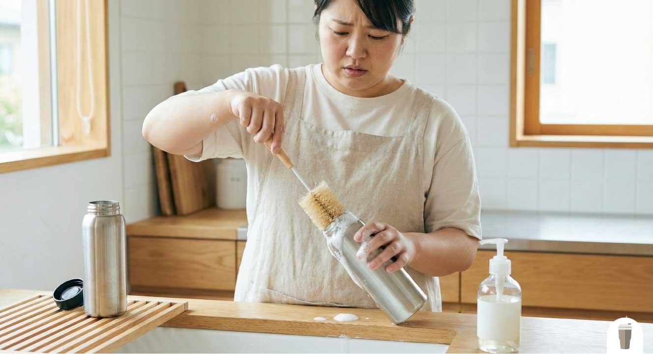 すすぎで落ちないぬめりの取り方