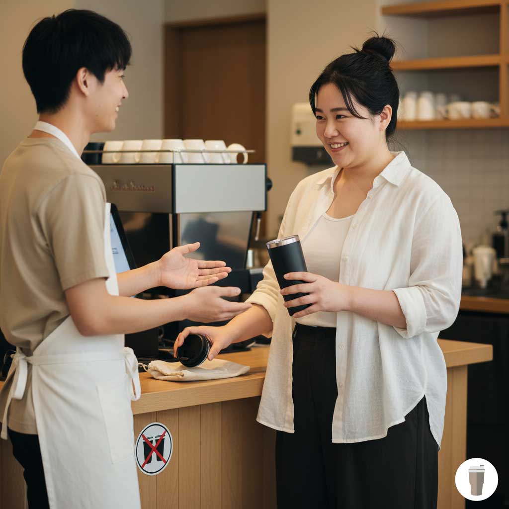 レジでのやり方とフタの保管