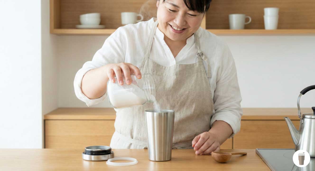 放置するだけ！重曹つけ置き洗いの手順