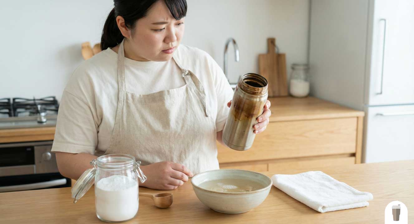 落ちにくい茶渋とオキシクリーン