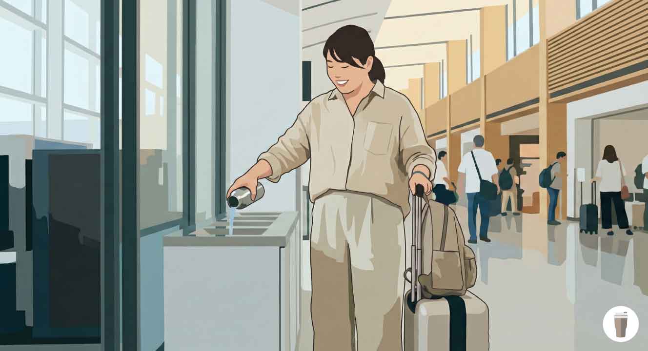 海外旅行での水筒の機内持ち込みルール