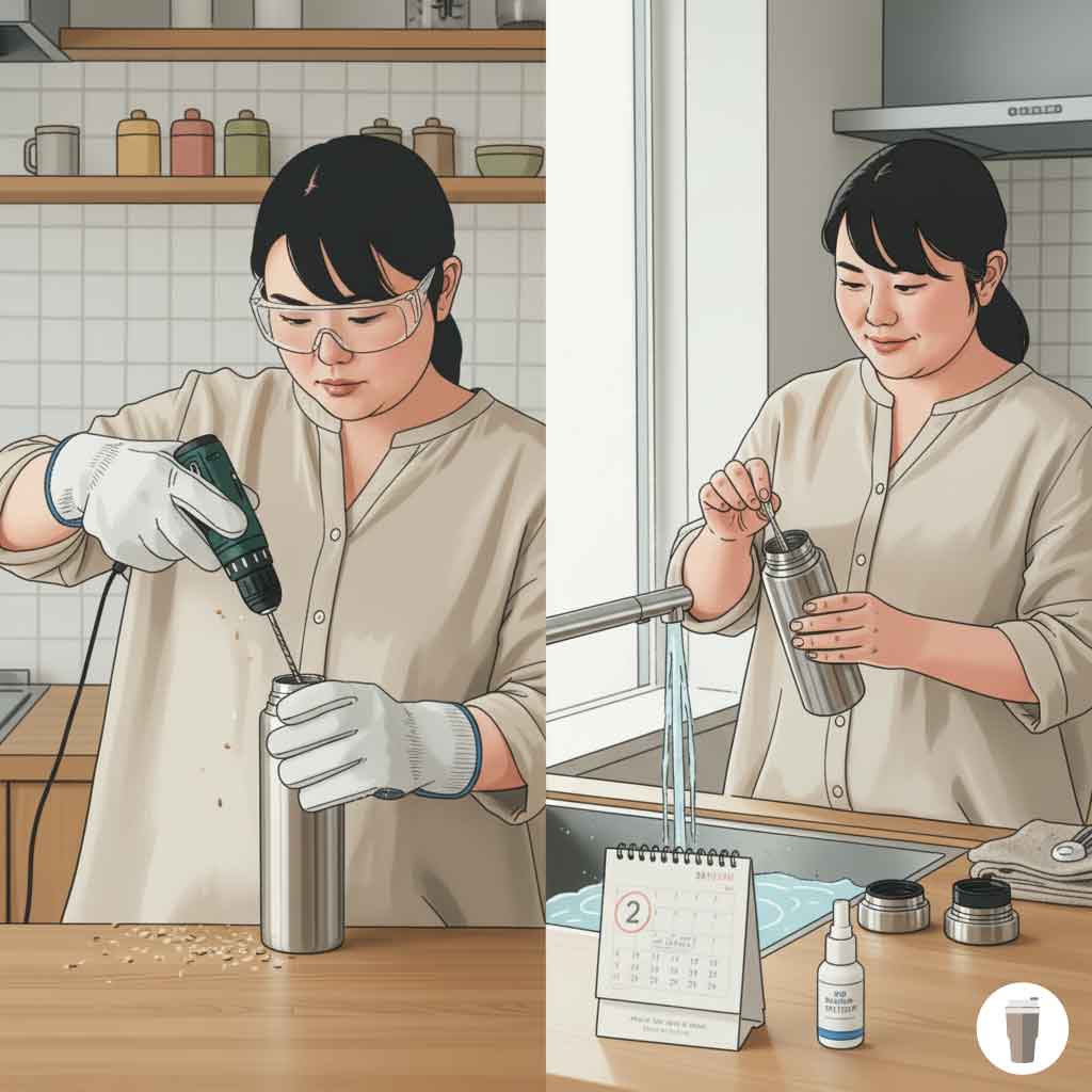 水筒があかないときの最終手段と予防