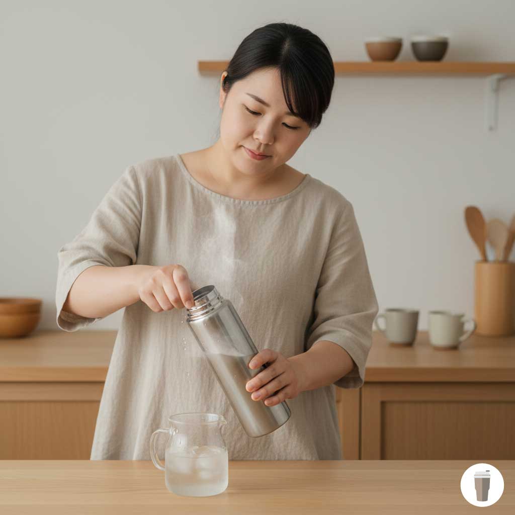 サーモスの水筒で氷がすぐ溶ける時の対策