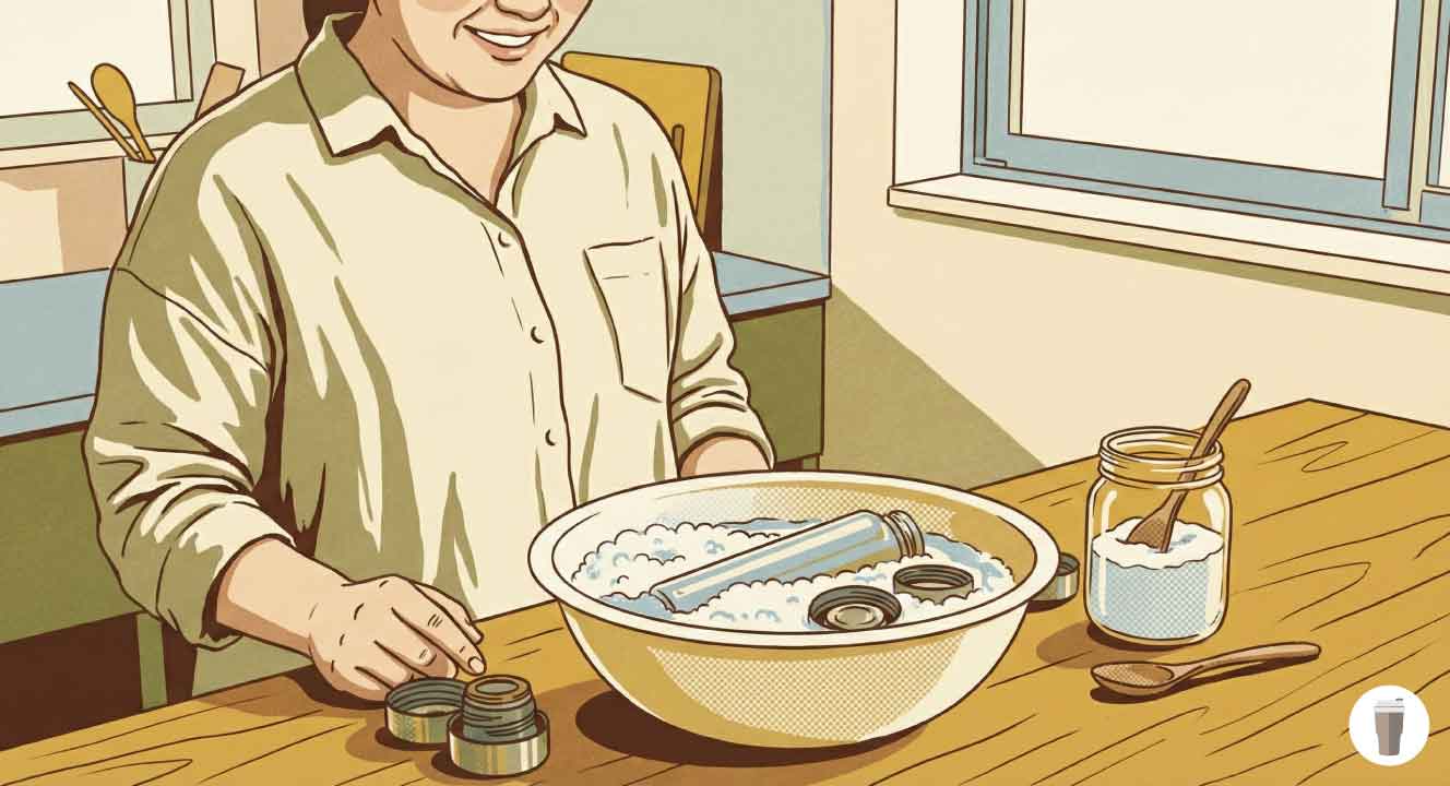 オキシクリーンのつけ置きで漂白と除菌完了