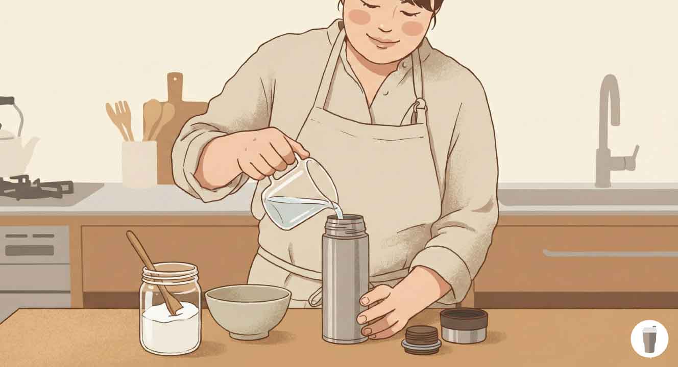 サーモス水筒をクエン酸で洗う手順