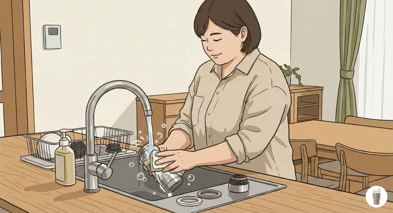 正しい水筒のお手入れ方法